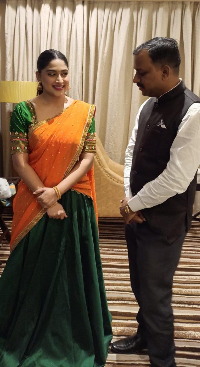 With Kannada Actress